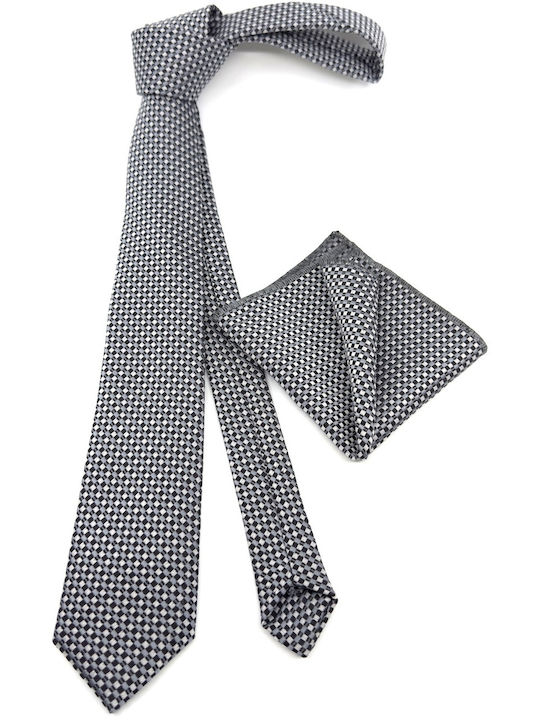 Legend Accessories Herren Krawatten Set Gedruckt in Gray Farbe