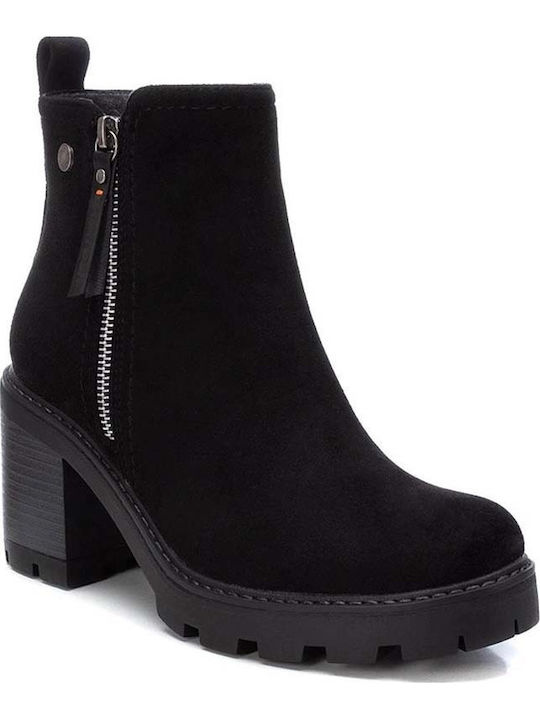 Women's Ankle Boots with Medium Heel Black