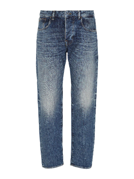 Men's Jeans Pants Elastic Blue