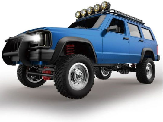 Remote Control Jeep Cherokee 4WD Proportional Speed Controller Door Opening LED Lights Mnrc Mn78 Cherokee RTR 1/12 2.4G 4WD RC LED Lights Truck Full Proportional Vehicle – Blue