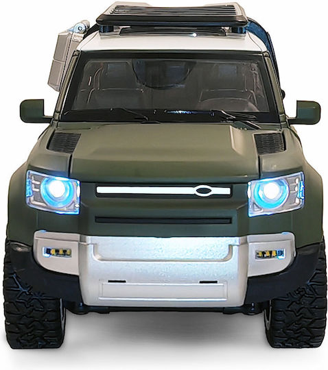 Mic Land Rover Defender Nou Controlat de la Distanță Caroserie Metalică Simulare Completă Controler de Viteză Analogic Luminile Ușilor Deschise Sg Pinecone Forest 2402