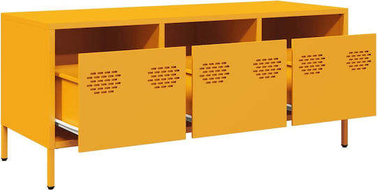 TV-Ständer Metall Senfgelb M101.5xP39xH43.5cm
