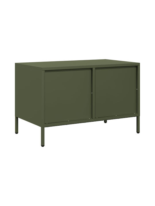 Έπιπλο Τηλεόρασης Μεταλλικό Λαδί Μ68xΠ39xΥ43.5cm