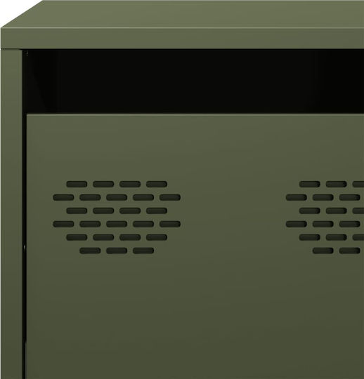 Έπιπλο Τηλεόρασης Μεταλλικό Λαδί Μ68xΠ39xΥ43.5cm