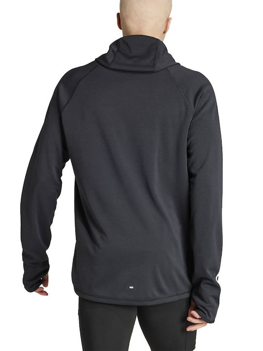 Adidas Men's Sweatshirt with Hood and Pockets Black