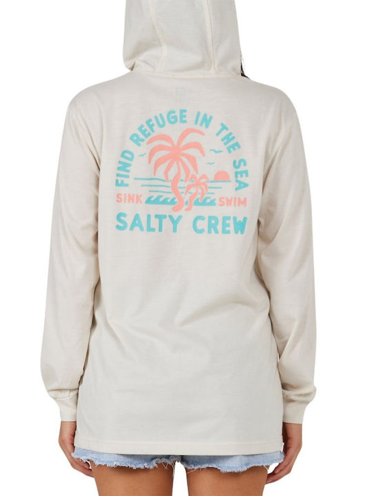 Salty Crew Women's Athletic T-shirt Vintage White