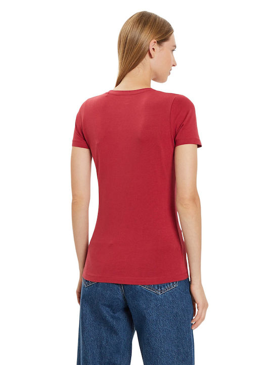 Pepe Jeans Women's T-shirt Burnt Red