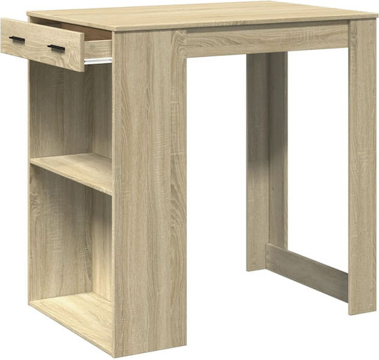 Бар Маса Дървена Сонома Дъб 102x70x103.5см
