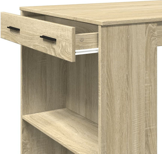 Бар Маса Дървена Сонома Дъб 102x70x103.5см