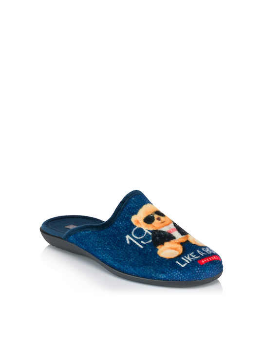 FAME Men's Slipper Blue