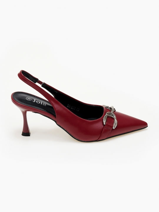 Issue Fashion Pantofi cu toc Burgundy