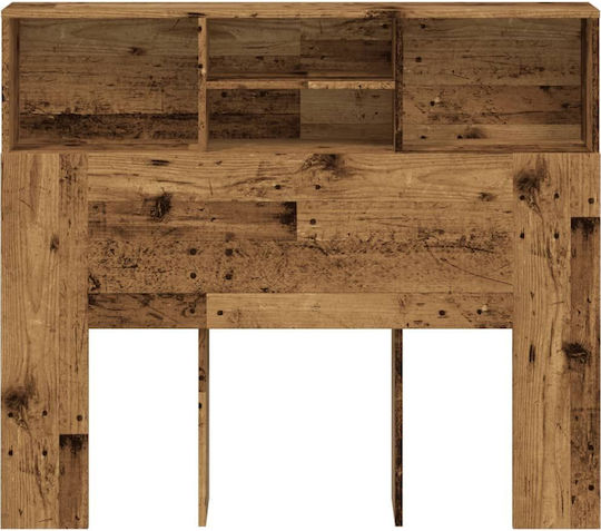 vidaXL Hölzernes Kopfstütze für Betten Braun 120x103,5cm