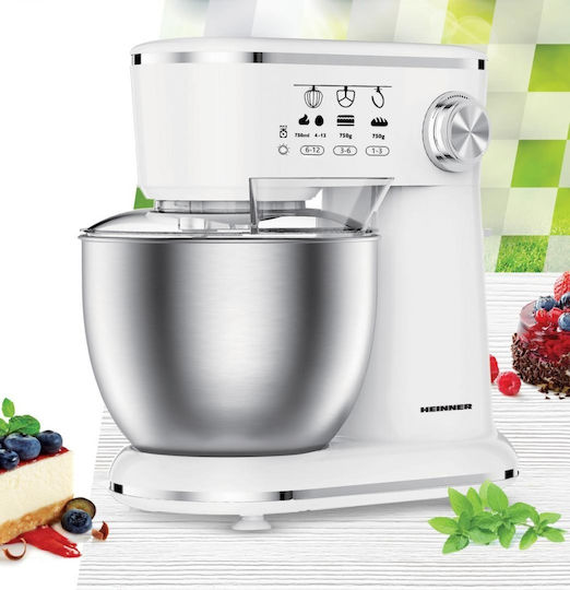 Heinner Stand Mixer 1000W with Stainless Mixing Bowl 5lt
