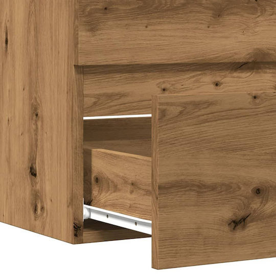 vidaXL Шкаф без Мивка Д60xШ38.5xВ45см Oaks