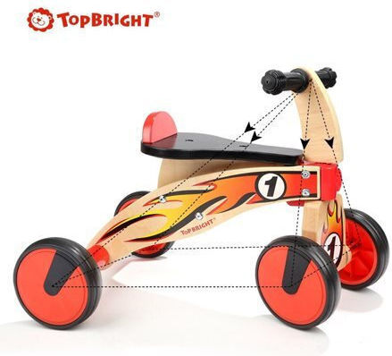 Top Bright Παιδικό Ποδήλατο Ισορροπίας Πολύχρωμο