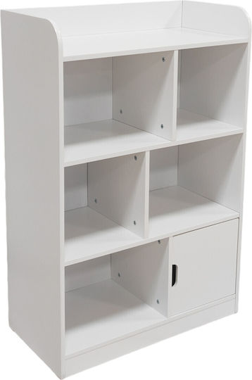 Bibliotecă pardoseală Lemn Alb 30x60x90cm