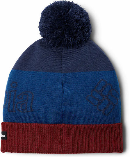 Polar Powder Beanie Unisex Fleece Beanie Knitted in Burgundy color