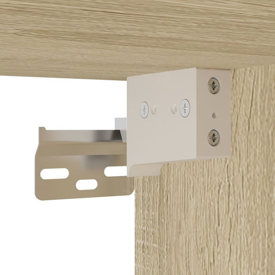 vidaXL Waschtisch mit Waschbecken, Spiegel & Säule L42xB18xH39cm Oaks