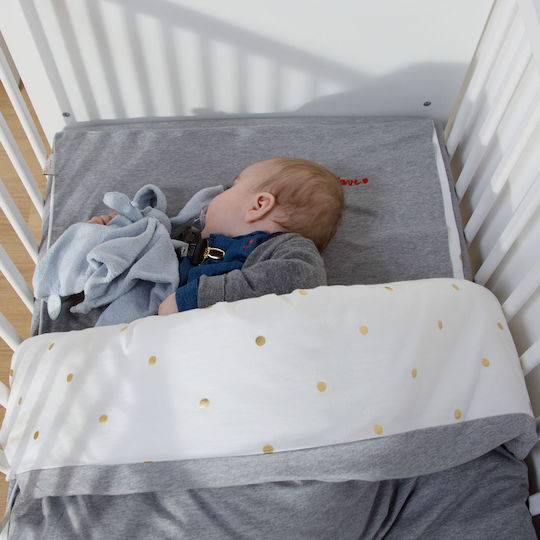 Childhome Baby Bettbezug Set mit Kissenbezug Dots 100x140cm.