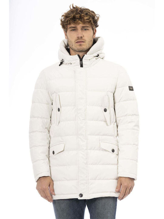 Baldinini Men's Winter Bomber Jacket White