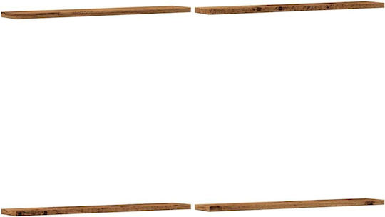 Ράφια Καφέ (4τμχ) 60x20x1.5εκ.