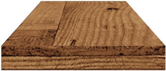 Ράφια Καφέ (4τμχ) 60x20x1.5εκ.