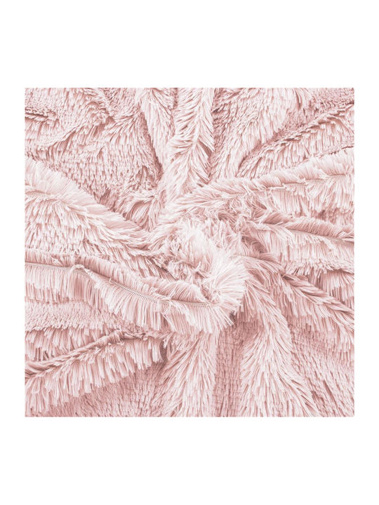 Pelzige Doppelbettdecke 200x220cm Rosa