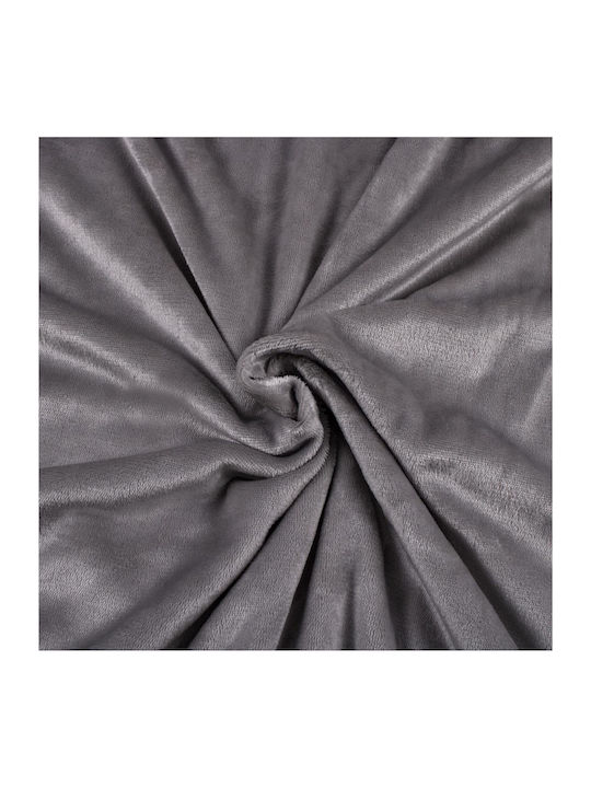 Pelzige Decke Einzeln 160x200cm Grau