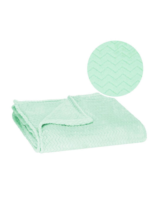Κουβέρτα Sherpa Διπλή 200x220εκ. Green