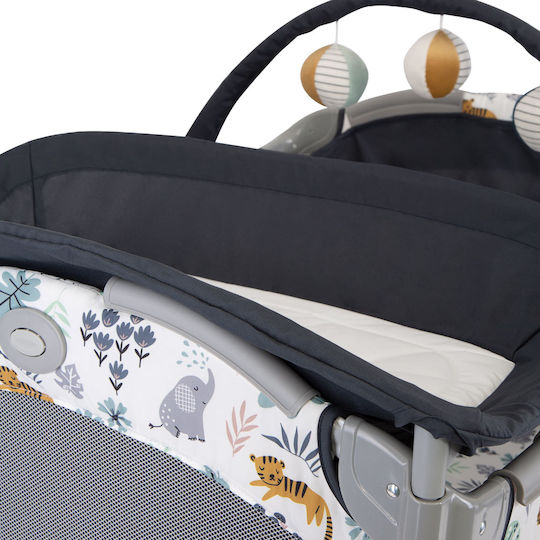 Graco Contour Electra Παρκοκρέβατο 2 Επιπέδων με Αλλαξιέρα & Στρώμα Crib Into the Wild 92.5x65cm