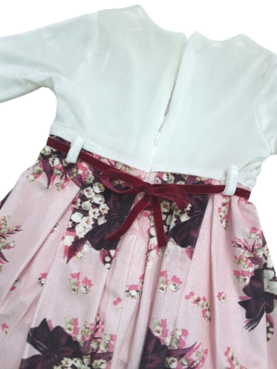 Evita Children's Dress Velvet Ecru