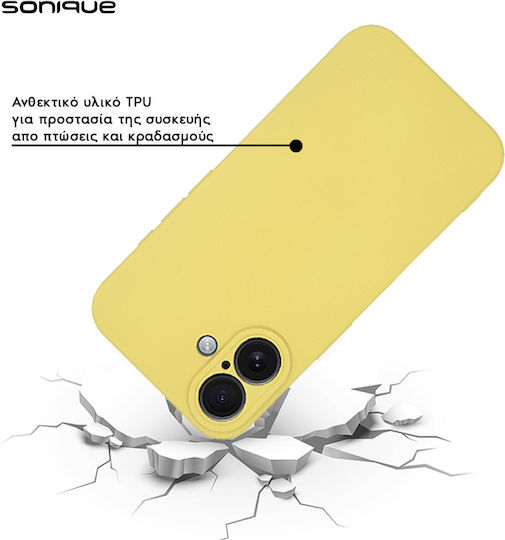 Husă din silicon My Colors Sonique pentru Xiaomi Poco X6 Pro 5G Galben