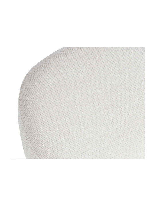 Πουφ Σκαμπό Audry White 60x60x41cm