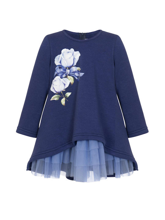 Balloon Chic Kids Dress Blue