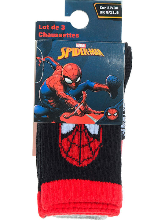 Superheroes Șosete pentru Copii Black 3 Perechi