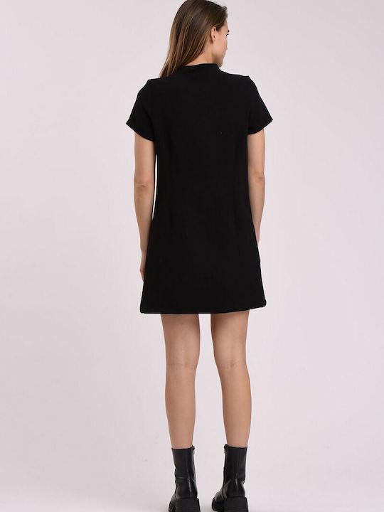 La Fee Maraboutee Mini Shirt Dress Dress Black