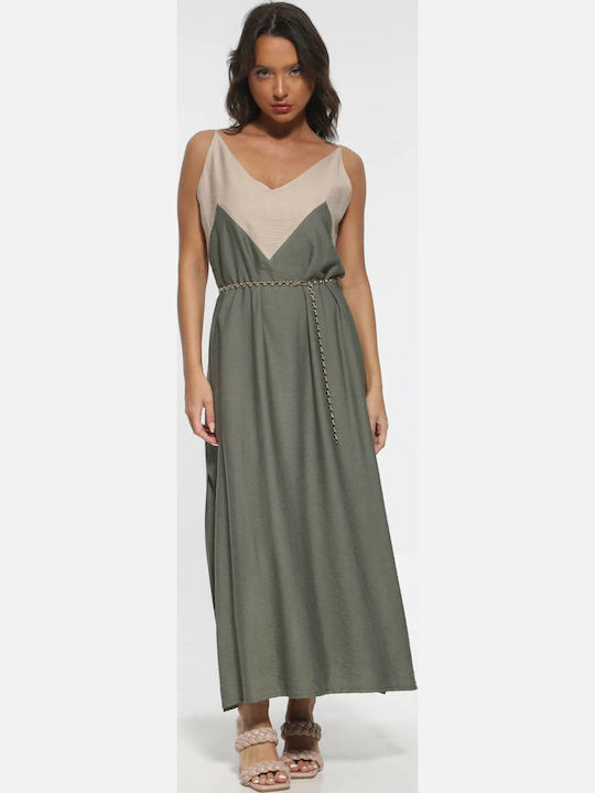 Лятна Maxi Рокля за Сватба и Кръщене Каки
