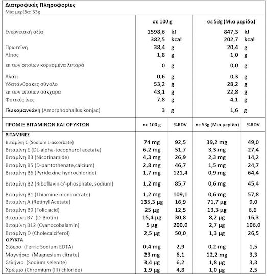 Natura Therapy Diet Shake για Έλεγχο Βάρους 500gr Βανίλια