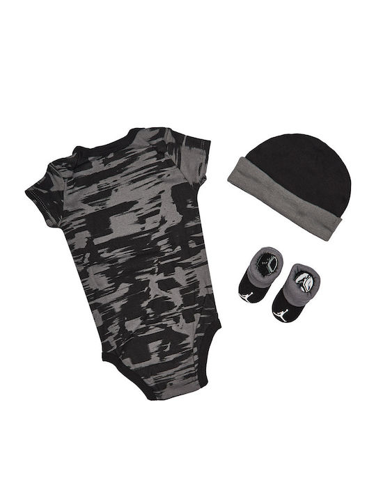 Jordan Set Black Onesie