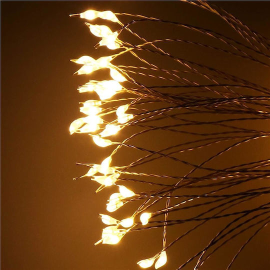 Star Decorative Light Installation 100 Leds 40cm Diameter Remote Control Yellow Lighting