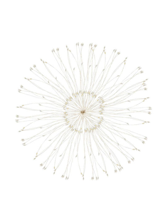 Star Decorative Light Installation 100 Leds 40cm Diameter Remote Control Yellow Lighting