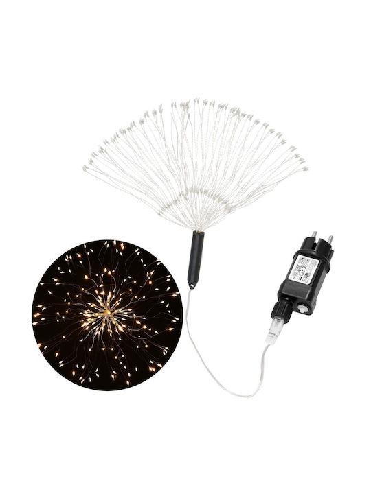 Star Decorative Light Installation 100 Leds 40cm Diameter Remote Control Yellow Lighting