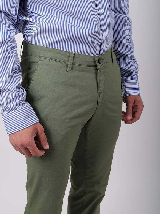 Trousers Chino in Slim Fit Green
