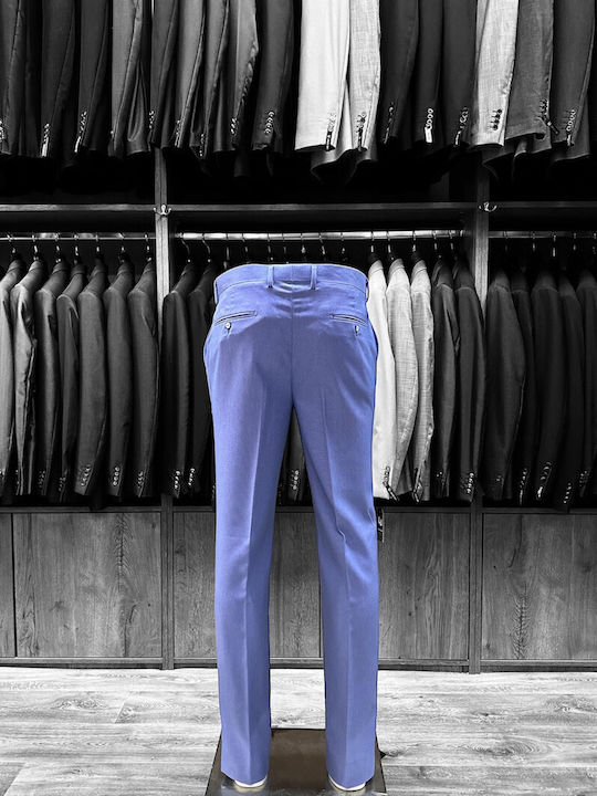 Leonardo Uomo Men's Trousers Light Blue