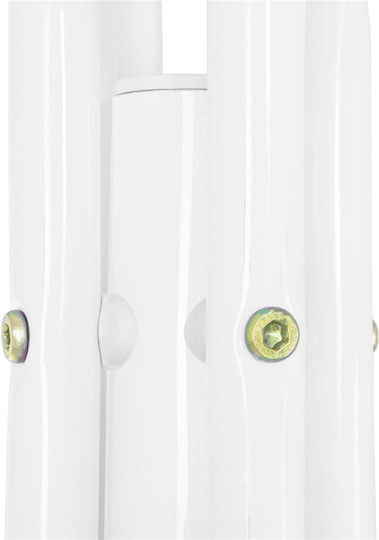 Metallic Coat Rack White 177cm