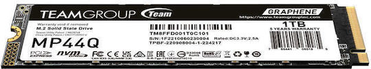 TeamGroup MP44Q SSD 1TB τύπου M.2 με σύνδεση PCI Express 4.0 (PS5 Compatible) TM8FFD001T0C101