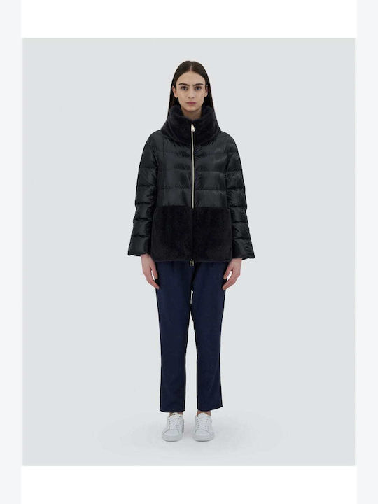 Herno Kurz Damen Puffer Jacke für Winter BLACK