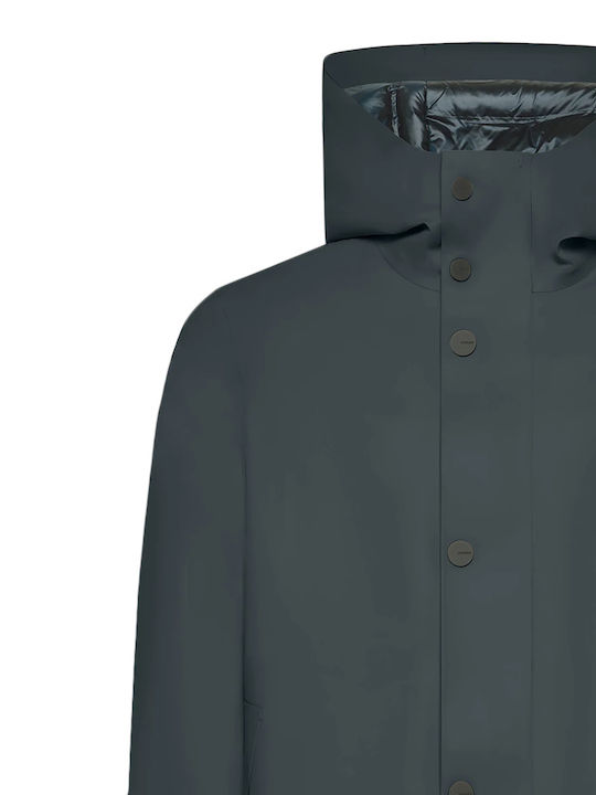 Winter Jacket Parka Windproof Blue