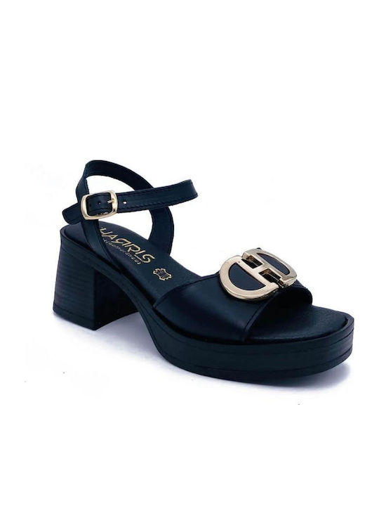 Leather Sandals Black