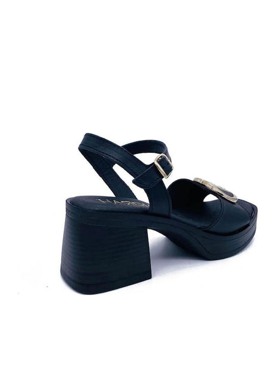 Leather Sandals Black